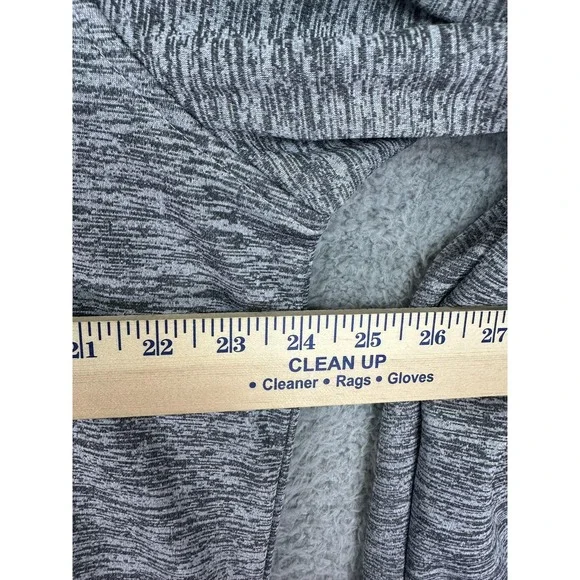 Under Armour Pullover Mens Large Heather Gray ColdGear Quarter Zip Fleece Lined Zip Up